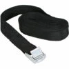 SUPERSELLER 5M Voiture Arrimage Sangle Forte Cliquet Ceinture Bagage Sac Cargo Arrimage Boucle En Métal - Le Noir