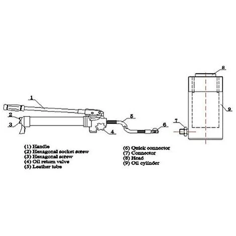 GOJOY Cric Hydraulique 20T Pour Camion - Cric Pneumatique - Pompe à Huile - Cylindre Hydraulique 44000LBS 5 GOJOY Cric Hydraulique 20T Pour Camion - Cric Pneumatique - Pompe à Huile - Cylindre Hydraulique 44000LBS – Image 5
