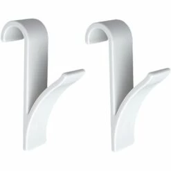 Crochet Radiateur, Crochet Radiateur Sèche Serviette, Plastique Blanc, Lot De 2,Fontainebleau