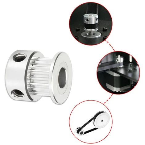 TINOR Pack-of-10 Poulie De Distribution GT2 Avec Dents Pour Imprimante 3D 20 Teeth, 5mm Bore, 6mm Width 5 TINOR Pack-of-10 Poulie De Distribution GT2 Avec Dents Pour Imprimante 3D 20 Teeth, 5mm Bore, 6mm Width – Image 5
