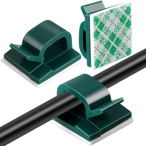 GUAZHUNIFR 100 PiècesGuazhuni Mini Clips De Câble Extérieurs Avec Ruban Adhésif Clips Câble Auto-Adhésifs Clips De Lumière De Décoration Clip De Porte-Câble Pour Noël Et Lumière De Fée ( Vert Foncé) 1 GUAZHUNIFR 100 PiècesGuazhuni Mini Clips De Câble Extérieurs Avec Ruban Adhésif Clips Câble Auto-Adhésifs Clips De Lumière De Décoration Clip De Porte-Câble Pour Noël Et Lumière De Fée ( Vert Foncé)