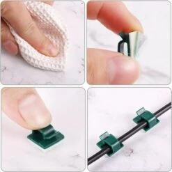 GUAZHUNIFR 100 PiècesGuazhuni Mini Clips De Câble Extérieurs Avec Ruban Adhésif Clips Câble Auto-Adhésifs Clips De Lumière De Décoration Clip De Porte-Câble Pour Noël Et Lumière De Fée ( Vert Foncé) 7 GUAZHUNIFR 100 PiècesGuazhuni Mini Clips De Câble Extérieurs Avec Ruban Adhésif Clips Câble Auto-Adhésifs Clips De Lumière De Décoration Clip De Porte-Câble Pour Noël Et Lumière De Fée ( Vert Foncé) -Treuil, cric, palan et accessoires Soldes Boutique 54700731 3
