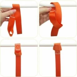 VERSAILLESFR 10 Pcs 11.6" Attache Souple à Boucle, Capacité De Charge De 1500 Lb , 4500 Lb De Ceintures De Force De Rupture, Ceintures Pour Le Remorquage Sécurisé De Motos Moto ATV UTV (blue+orange),Versailles -Treuil, cric, palan et accessoires Soldes Boutique 54827992 3