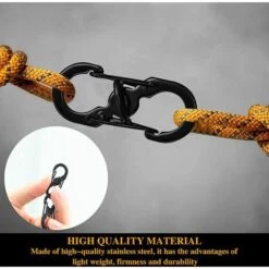 VERSAILLESFR 10 Pièces Forme S Mousquetons Crochet Mousqueton Mousqueton En Métal Mini Mousqueton Forme S Mousquetons S Bague Mousqueton Noir En Acier Inoxydable Pour Voyages Camping Randonnée Pêche Noir,Versailles 8 VERSAILLESFR 10 Pièces Forme S Mousquetons Crochet Mousqueton Mousqueton En Métal Mini Mousqueton Forme S Mousquetons S Bague Mousqueton Noir En Acier Inoxydable Pour Voyages Camping Randonnée Pêche Noir,Versailles -Treuil, cric, palan et accessoires Soldes Boutique 54828014 4