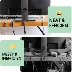 ILOVEMILAN 70PCS Clips Câbles Adhésifs Rangement De Câbles Fixation Auto Collant, Gestion De Câble Support Organiseur De Fils Electriques Pour TV/Chargeur/Voiture/PC/Bureau/Maison Noir 7 ILOVEMILAN 70PCS Clips Câbles Adhésifs Rangement De Câbles Fixation Auto Collant, Gestion De Câble Support Organiseur De Fils Electriques Pour TV/Chargeur/Voiture/PC/Bureau/Maison Noir -Treuil, cric, palan et accessoires Soldes Boutique 55169169 3