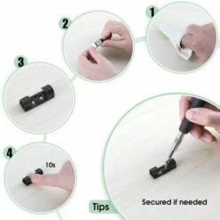 ILOVEMILAN 70PCS Clips Câbles Adhésifs Rangement De Câbles Fixation Auto Collant, Gestion De Câble Support Organiseur De Fils Electriques Pour TV/Chargeur/Voiture/PC/Bureau/Maison Noir 9 ILOVEMILAN 70PCS Clips Câbles Adhésifs Rangement De Câbles Fixation Auto Collant, Gestion De Câble Support Organiseur De Fils Electriques Pour TV/Chargeur/Voiture/PC/Bureau/Maison Noir -Treuil, cric, palan et accessoires Soldes Boutique 55169169 5