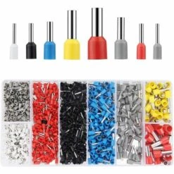 SUPERMARKET Embout De Cablage, Chaussures Set, Lot De 1200 Embouts De Câble Set De Douilles Isotherme 0,5–10 Mm² Pour Câble Bricolage, Etc. (1200 Cosses)