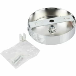 Ceiling Rose Pendant Cable Grip Flex Pince Plaque Pour Luminaire 100mm Choisir Lampe Suspension Multi Couleur Complet Ensemble Chrome—Triomphe -Treuil, cric, palan et accessoires Soldes Boutique 55532822 4