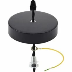 Ceiling Rose Pendant Cable Grip Flex Pince Plaque Pour Luminaire 100mm Choisir Lampe Suspension Multi Couleur Complet Ensemble Chrome—Triomphe -Treuil, cric, palan et accessoires Soldes Boutique 55532822 5