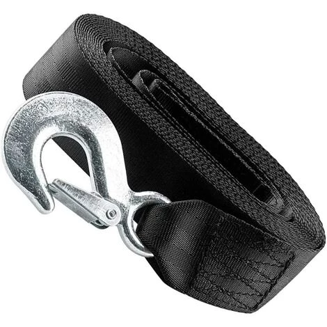 DECKON Sangle De Treuil De Remorque Sangle De Treuil De Remorque De Bateau Marin Robuste Avec Crochet De Sécurité, Résistance à La Rupture 10000 LB (5 CM * 6 M) 1 DECKON Sangle De Treuil De Remorque Sangle De Treuil De Remorque De Bateau Marin Robuste Avec Crochet De Sécurité, Résistance à La Rupture 10000 LB (5 CM * 6 M)