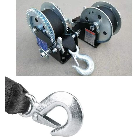 DECKON Sangle De Treuil De Remorque Sangle De Treuil De Remorque De Bateau Marin Robuste Avec Crochet De Sécurité, Résistance à La Rupture 10000 LB (5 CM * 6 M) 4 DECKON Sangle De Treuil De Remorque Sangle De Treuil De Remorque De Bateau Marin Robuste Avec Crochet De Sécurité, Résistance à La Rupture 10000 LB (5 CM * 6 M) – Image 4