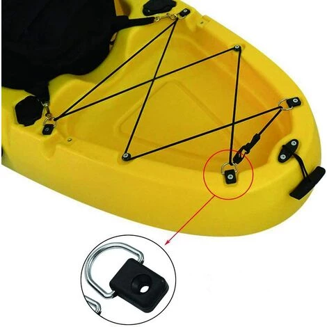 LTS FAFA Kayak D Anneau, 10 Pièces Pêche Kayak Anneaux En D, Bateau Cano? D Anneaux, Sécurité Kayak D Anneaux, Kayak D'Anneau, Pour Accessoires Voile Pêche En Cano? Kayak, Acier Inoxydable (Noir) 5 LTS FAFA Kayak D Anneau, 10 Pièces Pêche Kayak Anneaux En D, Bateau Cano? D Anneaux, Sécurité Kayak D Anneaux, Kayak D'Anneau, Pour Accessoires Voile Pêche En Cano? Kayak, Acier Inoxydable (Noir) – Image 5