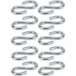 CYCLINGCOLORS 10x Crochet En S Acier Diamètre 4mm Universel Fixation Corde Cuisine Vaisselle Mural Rideau