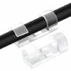 GUAZHUNIFR 40PCS Clips Câble, Support De Fils De Rangement De Câble Avec Coussinets Auto-Adhésifs Solides, Peut être Utilisé Pour Gérer De Câbles/Fils Dans Une Maison Ou Un Bureau (Transparent).Gu.B/bon