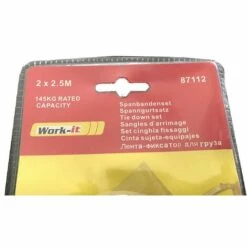 CEC Lot De 2 Sangles D'Arrimage 2,5 Mètres X 20 Mm - 145 Kg -Treuil, cric, palan et accessoires Soldes Boutique 57208472 4