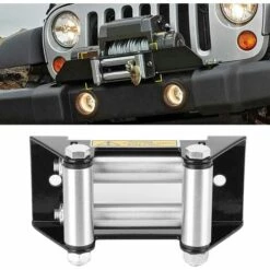 DECKON Fairlead Robuste, Guide-câble à Rouleau De Treuil, Accessoire De Véhicule Robuste D'auto Pièces De Voiture Pour L'entretien De Voiture Atelier De Réparation Automobile，Pas De Trou De 152 Mm -Treuil, cric, palan et accessoires Soldes Boutique 57241609 3