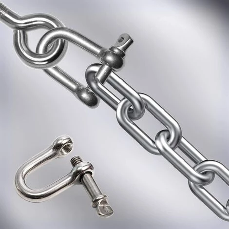 DECKON Manille En Acier Inoxydable En Forme De D, Filetée, Utilisée Pour Le Gréement Lourd, Le Recyclage De Véhicules, Le Remorquage, Facile à Transporter M6 2 DECKON Manille En Acier Inoxydable En Forme De D, Filetée, Utilisée Pour Le Gréement Lourd, Le Recyclage De Véhicules, Le Remorquage, Facile à Transporter M6 – Image 2