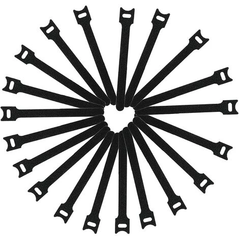 FR-LIFE BR-Vie 100 Pièces Serre-câbles, Réutilisable Serre Cable En Nylon, Reglable Sangles Câbles En Crochet Et Boucle Pour Cordes Et Gestion Des Câbles 15cm, Noir 1 FR-LIFE BR-Vie 100 Pièces Serre-câbles, Réutilisable Serre Cable En Nylon, Reglable Sangles Câbles En Crochet Et Boucle Pour Cordes Et Gestion Des Câbles 15cm, Noir