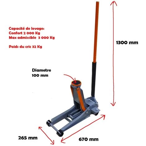 SCHWERLAST Cric Rouleur Professionnel 3 T Extra Plat 2 SCHWERLAST Cric Rouleur Professionnel 3 T Extra Plat – Image 2