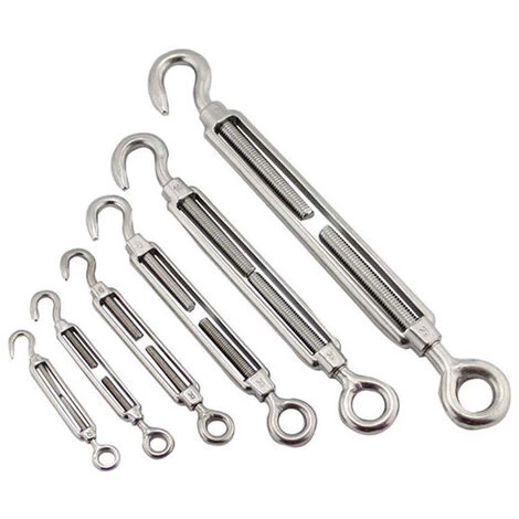 MACARON M4/M5/M6/M8 Tendeur Crochet Et œil En Acier Inoxydable 304 - Lot De 4 LO-Ron 1 MACARON M4/M5/M6/M8 Tendeur Crochet Et œil En Acier Inoxydable 304 - Lot De 4 LO-Ron