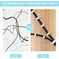 MACARON Lot De 300 Clips Muraux En Acier Pour Câbles - Différentes Spécifications - Solides - Durables - Blancs - Rondes - 300 De 10 Mm - Gestion Des Câbles LO-Ron -Treuil, cric, palan et accessoires Soldes Boutique 58260809 4