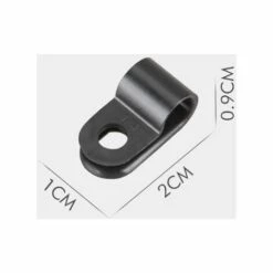 MACARON Serre-câble R-type Attache Organisateur Gestion Fil électrique Noir（30pcs） LO-Ron -Treuil, cric, palan et accessoires Soldes Boutique 58260817 3