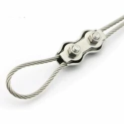 MACARON Lot De 4 Serre-câbles En Acier Inoxydable - M6 Câble Métallique En Acier Inoxydable Fabricant De Mandrin Double Mandrin à Lingot Double Clip De Fixation De Corde Marine LO-Ron -Treuil, cric, palan et accessoires Soldes Boutique 58260824 4