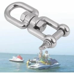 MACARON Lot De 2 Anneaux Pivotants Robustes En Acier Inoxydable 304 8 Mm LO-Ron -Treuil, cric, palan et accessoires Soldes Boutique 58334649 5