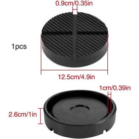 MACARON Jack Pad, Bloc De Cric En Caoutchouc Avec Fente En Croix, Outil De Tampon De Disque De Levage, Pour Chariot Et Plate-Forme De Levage LO-Ron 2 MACARON Jack Pad, Bloc De Cric En Caoutchouc Avec Fente En Croix, Outil De Tampon De Disque De Levage, Pour Chariot Et Plate-Forme De Levage LO-Ron – Image 2