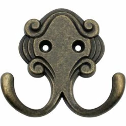 STARLIGHT SL.GT Crochets Doubles Décoratifs Vintages 12 Pièces Crochets à Double Griffe En Alliage Bronze Patères De Rangement Avec Vis Croisés En Forme De Poulpe -Treuil, cric, palan et accessoires Soldes Boutique 58462817 3