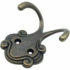 STARLIGHT SL.GT Crochets Doubles Décoratifs Vintages 12 Pièces Crochets à Double Griffe En Alliage Bronze Patères De Rangement Avec Vis Croisés En Forme De Poulpe -Treuil, cric, palan et accessoires Soldes Boutique 58462817 4