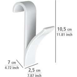 AOUGO Crochet De Radiateur, Crochet De Radiateur Sèche-serviettes, Plastique Blanc, Lot De 2 -Treuil, cric, palan et accessoires Soldes Boutique 58575698 3