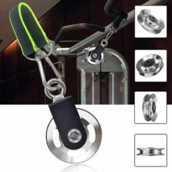 FLYME Poulie De Poulie, Poulie De Corde De 90 Mm Avec élingue Et Crochet En D, Pivotant à 360 °, Pour Système De Poulie LAT, équipement De Gymnastique à Domicile 7 FLYME Poulie De Poulie, Poulie De Corde De 90 Mm Avec élingue Et Crochet En D, Pivotant à 360 °, Pour Système De Poulie LAT, équipement De Gymnastique à Domicile -Treuil, cric, palan et accessoires Soldes Boutique 58772612 3