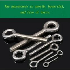 STARLIGHT M8 Boulons à Oeil,SL.GT 304 Acier Inoxydable Boulon Anneau De Levage Soudés Fermés Vis à œil De Tige De Vis à Vis Résistant à La Corrosion 6PCS -Treuil, cric, palan et accessoires Soldes Boutique 59164082 4