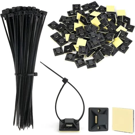 STARLIGHT SL.GT Supports De Base De Serre-Câbles Supports De Base Avec Attache-Câble Zip Tie Adhésifs Noir Auto-Adhésifs Supports De Base De Serre-Câbles 200 Pièces 1 STARLIGHT SL.GT Supports De Base De Serre-Câbles Supports De Base Avec Attache-Câble Zip Tie Adhésifs Noir Auto-Adhésifs Supports De Base De Serre-Câbles 200 Pièces