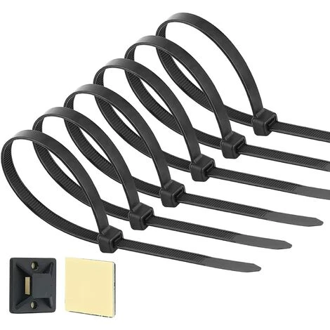 STARLIGHT SL.GT Supports De Base De Serre-Câbles Supports De Base Avec Attache-Câble Zip Tie Adhésifs Noir Auto-Adhésifs Supports De Base De Serre-Câbles 200 Pièces 3 STARLIGHT SL.GT Supports De Base De Serre-Câbles Supports De Base Avec Attache-Câble Zip Tie Adhésifs Noir Auto-Adhésifs Supports De Base De Serre-Câbles 200 Pièces – Image 3
