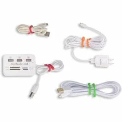 STARLIGHT SL.GT Attaches Torsadées Lot De 16 Serre-câbles En Silicone Organisateur De Cordons En Caoutchouc Réutilisable Polyvalent(3 Pouces, 6 Pouces) -Treuil, cric, palan et accessoires Soldes Boutique 59164093 4