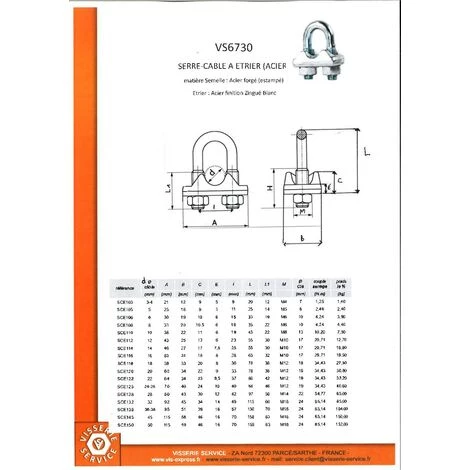 VIS EXPRESS SERRE CABLE Etrier Acier Zing Blanc Pour CABLE 18 | Conditionnement: 5 Pieces 2 VIS EXPRESS SERRE CABLE Etrier Acier Zing Blanc Pour CABLE 18 | Conditionnement: 5 Pieces – Image 2