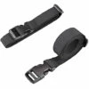 IRISFR Lilaris Sangle à Boucle 25 Mm Sangle à Cliquet 2 Pièces Courroie Serrage Plastique Sangle D'Arrimage Pour Emballage Valise Déménagement Bagage (Noir - 188cm)