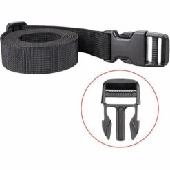 IRISFR Lilaris Sangle à Boucle 25 Mm Sangle à Cliquet 2 Pièces Courroie Serrage Plastique Sangle D'Arrimage Pour Emballage Valise Déménagement Bagage (Noir - 188cm) -Treuil, cric, palan et accessoires Soldes Boutique 59289102 5
