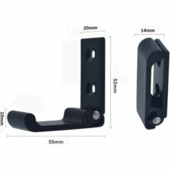 TRIOMPHE 3Pcs Crochet De Suspension Mural En Alliage D'Aluminium Patères Pliables à 90 °, Crochet Pliant Crochet De Porte-Manteau Pliable Vis Pour Bureau, Cuisine, Chambre (Noir)T-Audace -Treuil, cric, palan et accessoires Soldes Boutique 59401025 3