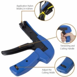 CATHERINE Pistolet Serre-câbles - Outil De Fixation Et De Coupe Avec Manche En Acier Spécial Pour Serre-câbles En Nylon Fixation Et Coupe Bleu 7 CATHERINE Pistolet Serre-câbles - Outil De Fixation Et De Coupe Avec Manche En Acier Spécial Pour Serre-câbles En Nylon Fixation Et Coupe Bleu -Treuil, cric, palan et accessoires Soldes Boutique 59462981 4