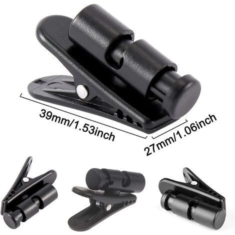 IRISFR Clips De Fil D'Écouteur Clip De Montage Rotatif à 360 Degrés Pour Écouteurs Pour La Fixation Du Fil Du Casque Organiser Pour Course à Pied Randonnée Marche, 39*27mm-Lilaris 3Pcs 2 IRISFR Clips De Fil D'Écouteur Clip De Montage Rotatif à 360 Degrés Pour Écouteurs Pour La Fixation Du Fil Du Casque Organiser Pour Course à Pied Randonnée Marche, 39*27mm-Lilaris 3Pcs – Image 2
