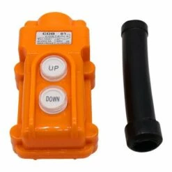 IRISFR Lilaris Chaîne De Grue Interrupteur à Bouton-poussoir De Conduite Bouton De Levage Pendentif Contrôleur Antipluie Haut En Bas Interrupteur De Palan électrique，orange