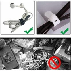 IRISFR Lilaris CâBle Attache Cordon Silicone Serre-CâBles En Silicone Sangle Organisatrice De CâBle Silicone Organisateur De Cordon Silicone Attacher Ligne De DonnéEs Fixé, 4 Serre-CâBles En Silicone，rose -Treuil, cric, palan et accessoires Soldes Boutique 59688990 3