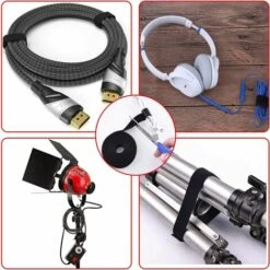 GALOZZOIT Sangles De Câble, Attaches De Câble 5M, Bande Réutilisable, Serres Cables Ruban De Fixation Bande à Crochet Boucle Auto-Agrippant Organisateur Pour Cordes Et Câble Electrique(Noir) -Treuil, cric, palan et accessoires Soldes Boutique 59800013 5