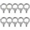 GALOZZOIT Anneau De Levage 304 Acier Inoxydable Filetage Mâle Boulon À Oeil M4X10 Boulon Vis Machines Épaule Levage De Poids Marin Boulons 10 PCS