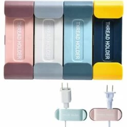 TRIOMPHE Lot De 4 Clip De Gestion Des Câbles, Organisateur De Cordon, Organisateur De Câble De Données, Clips De Câble De Ligne De Données Pour Câbles D'Alimentation, Câbles USB, Câbles Pour Casque，T-Audace