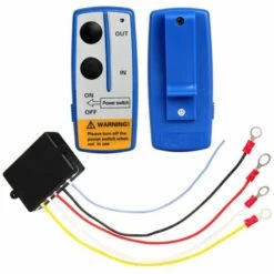 DECKON Telecommande Treuil 12v Sans Fil, Kit De Contrôleur De Télécommande De Treuil Sans Fil Universel 12V 50ft Pour Camion De Voiture（2 Grandes Télécommandes Incluses）