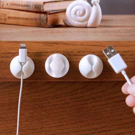 DENUOTOP Attache-fils Cable De Bureau Fixe Multifonctionnel 10 PCS, Organisateur De Cables De Données, Clip De Cable De Charge, Clip De Boucle De Collecte-A 5 DENUOTOP Attache-fils Cable De Bureau Fixe Multifonctionnel 10 PCS, Organisateur De Cables De Données, Clip De Cable De Charge, Clip De Boucle De Collecte-A – Image 5